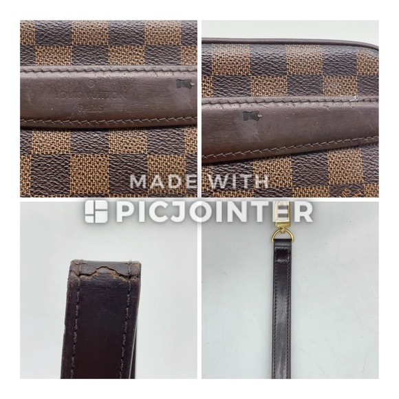 Authentic LV  Damier Ebene Pochette Saint Paul Clutch bag W/Box GUC - Picture 7 of 14